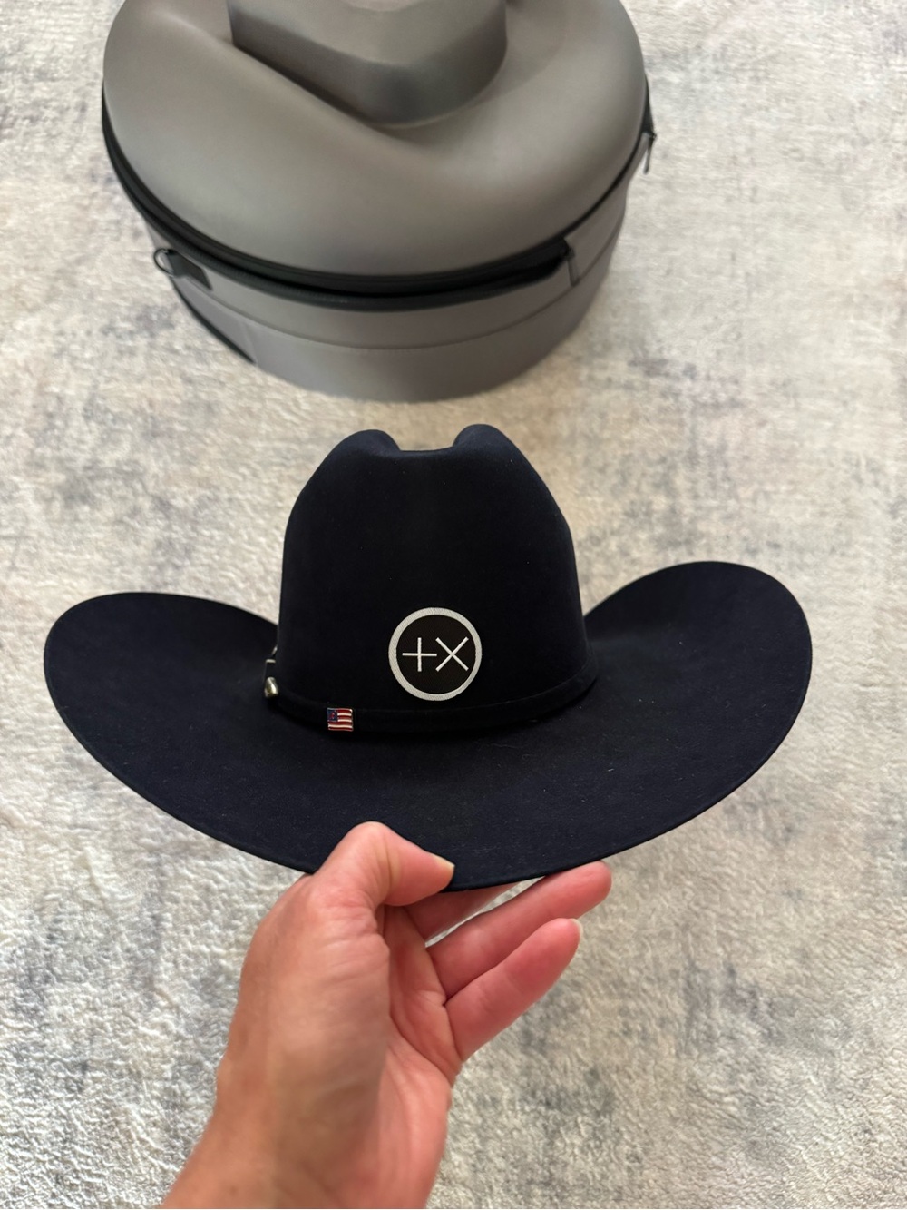 American Hat Co. Navy 40x Felt Western Hat